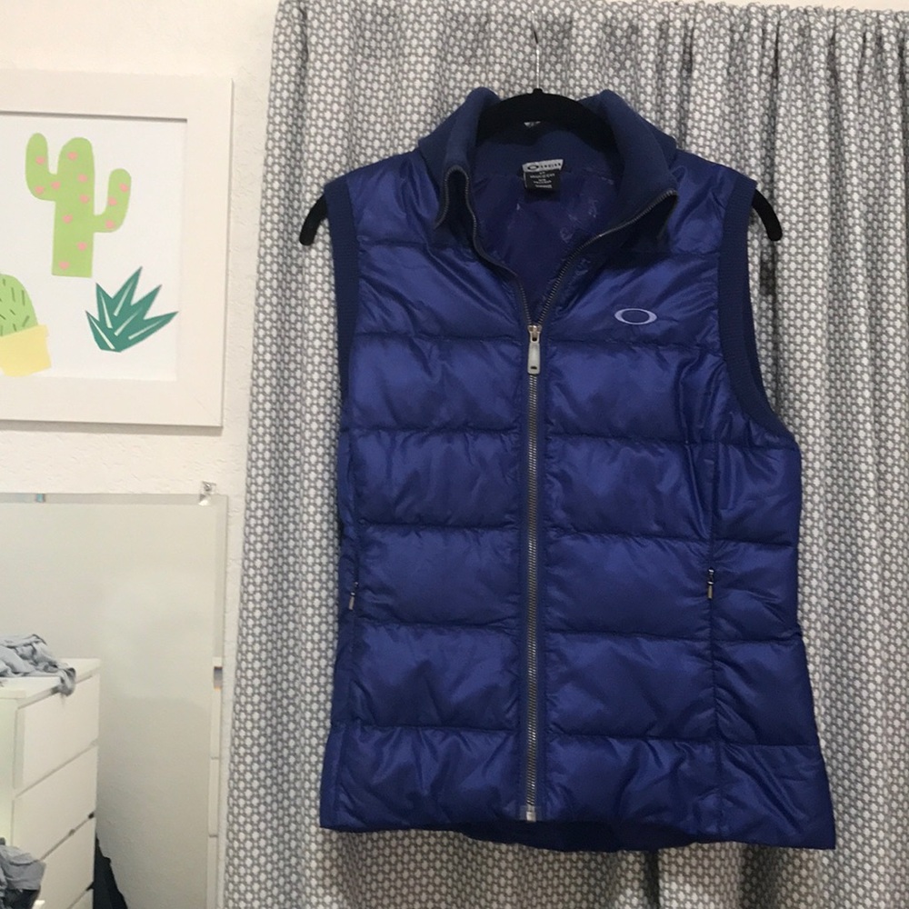 Blue Oakley Puff Vest